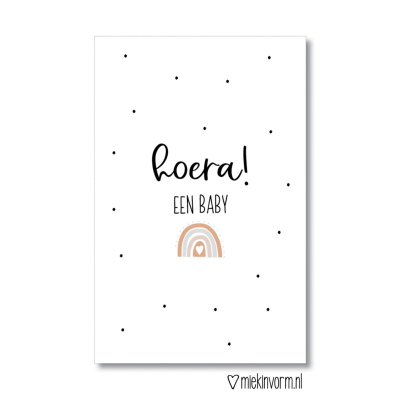 Mini kaart | Hoera! Een baby