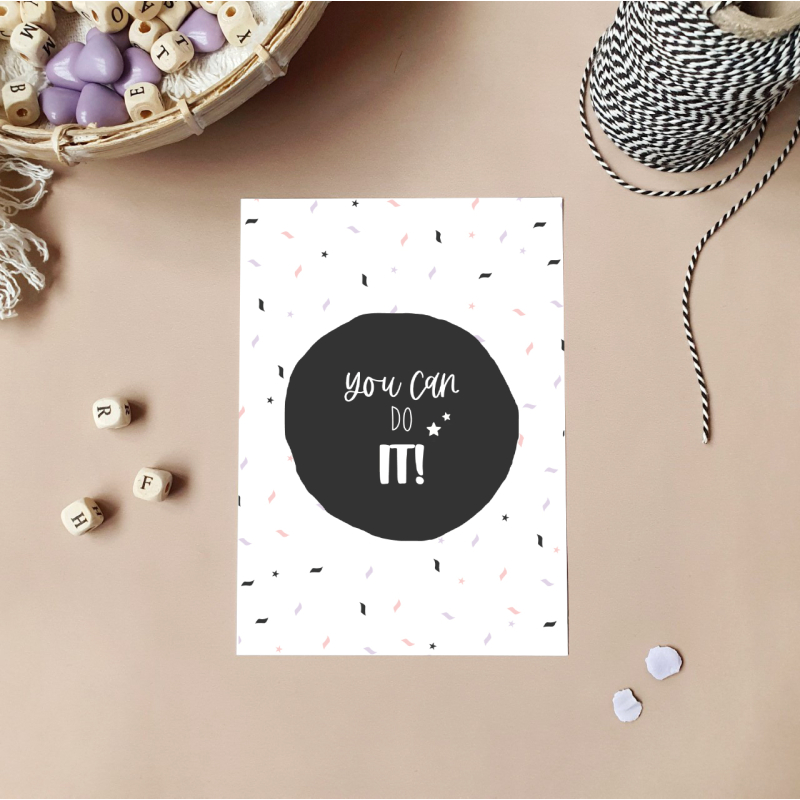 Ansichtkaart | You can do it!