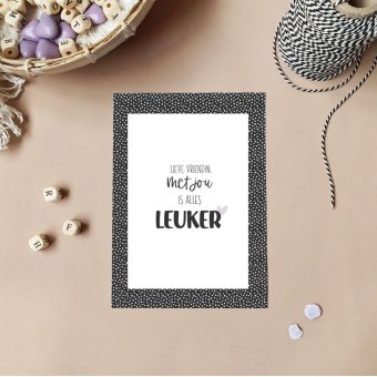 Ansichtkaart | Lieve vriendin met jou is alles leuker