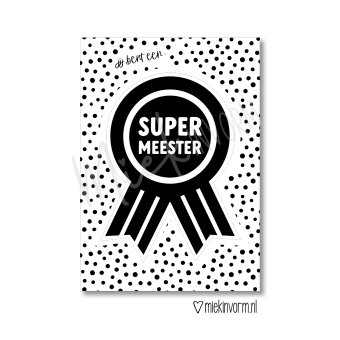 Postkaart | Super meester