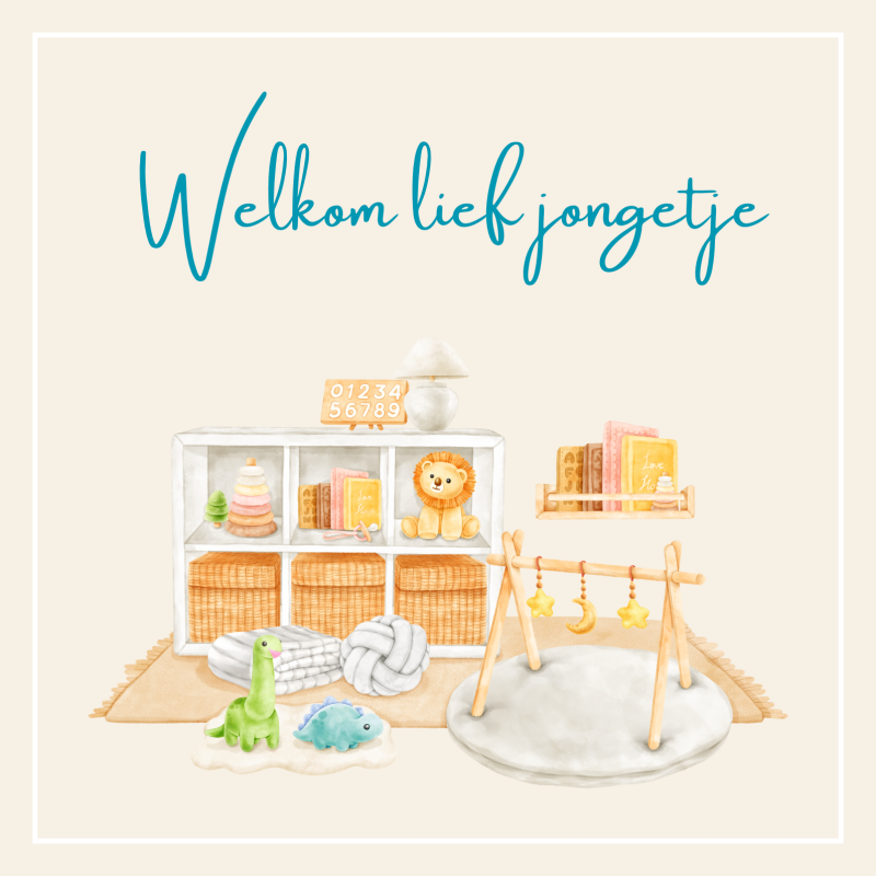 Wenskaart | Welkom lief jongetje