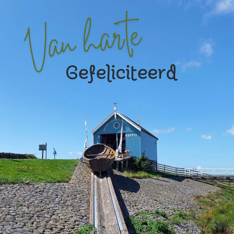Wenskaart | Van harte gefeliciteerd | Hindeloopen reddingsbrigade