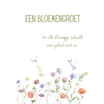 Postkaart | Een bloemengroet | in elk bloempje schuilt een gebed