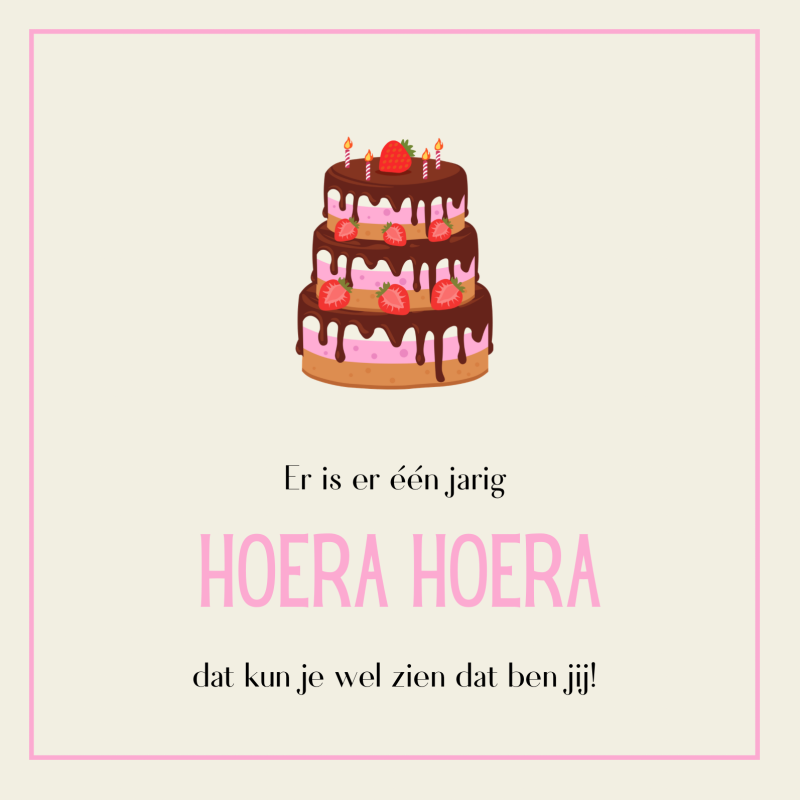 Wenskaart | Er is er één jarig