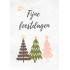 Postkaart | Fijne feestdagen | Kerstbomen