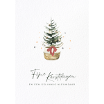 Postkaart | Fijne Kerstdagen en een gelukkig nieuwjaar | groen