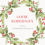 Wenskaart | Goede Kerstdagen | krans