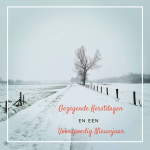 Wenskaart | Gezegende Kerstdagen en een voorspoedig nieuwjaar | sneeuw