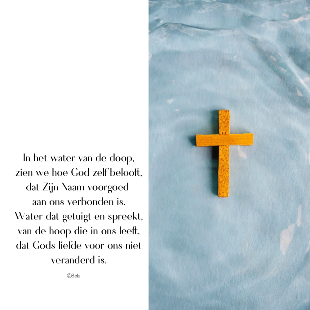 Wenskaart | In het water van de doop