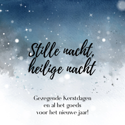 Wenskaart | Stille nacht