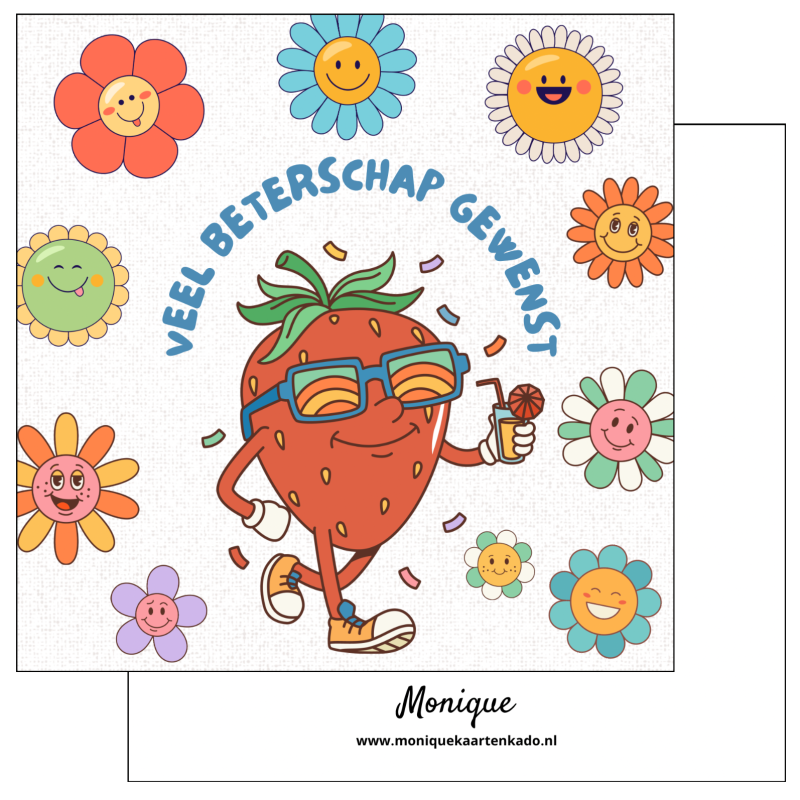 Wenskaart | Veel beterschap gewenst 