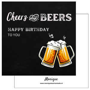 Wenskaart | Cheers and beers