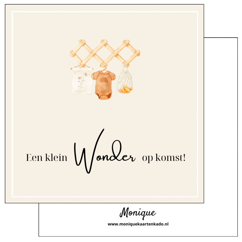 Wenskaart | Een klein wonder op komst