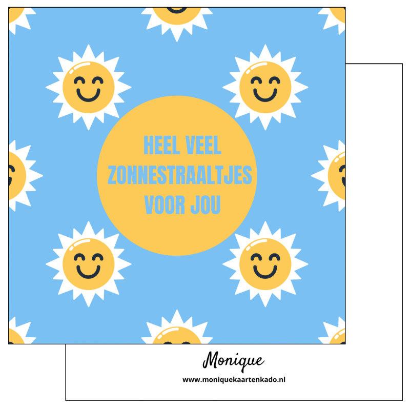 Wenskaart | Heel veel zonnestraaltjes voor jou