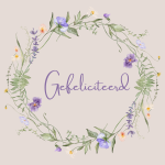 Wenskaart | Gefeliciteerd | ring bloemen