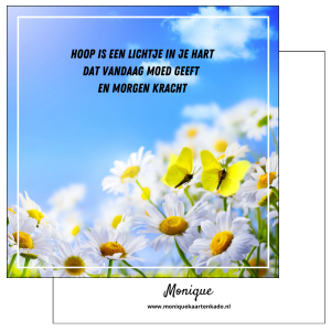 Wenskaart | Hoop is een lichtje in je hart