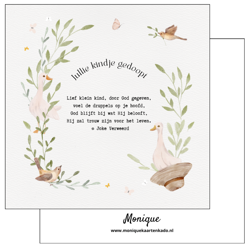 Wenskaart | Jullie kindje gedoopt