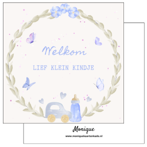 Wenskaart | Welkom lief klein kindje