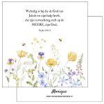 Wenskaart | Welzalig is hij die de God … | Psalm 146:5