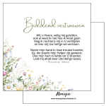 Wenskaart | Biddend vertrouwen | Bloemenillustratie