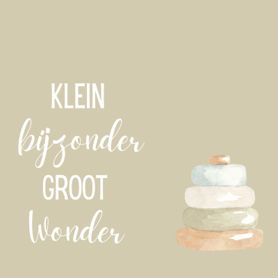 Wenskaart | Klein bijzonder groot wonder