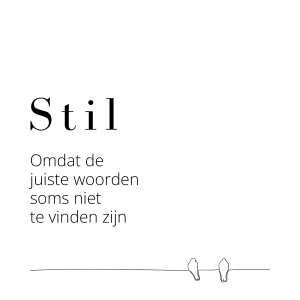 Wenskaart | Stil omdat de juiste woorden