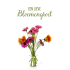 Postkaart | Een lieve bloemengroet | Vaas bloemen