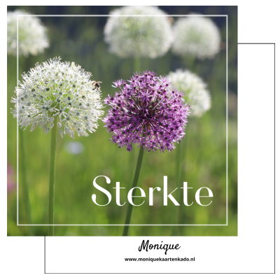 Wenskaart | Sterkte | uienbloem