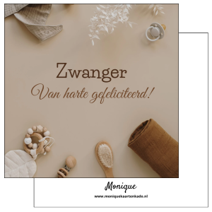 Wenskaart | Zwanger van harte gefeliciteerd!
