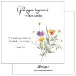 Wenskaart | Gods zegen toegewenst in het ambt | 1 Petrus 4:11