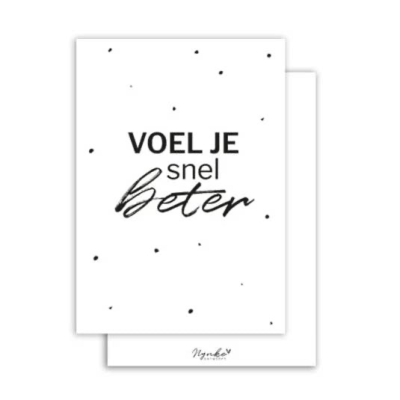 Postkaart | Voel je snel beter