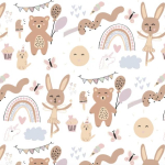 Inpakpapier | 3 vellen | Kinderen meisjes | 50 x 70 cm