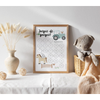 Aftelkalender A4 | Zindelijkheid | Boerderij | Inclusief Stickers Plassen & Poepen (20 stuks)