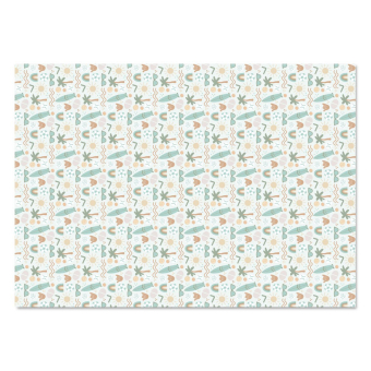 Inpakpapier | 3 vellen | Strand vibes | 50 x 70 cm