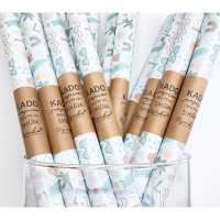 Inpakpapier | 3 vellen | Strand vibes | 50 x 70 cm