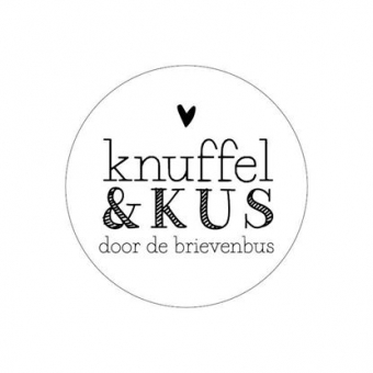 Sluitsticker | Knuffel en Kus door de brievenbus | 10 stuks