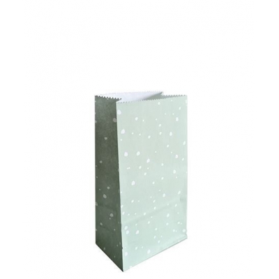 Blokbodemzak S | Sweet confetti mint | 9 x 5 x 16 cm