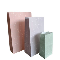Blokbodemzak L | Sweet confetti roze | 18 x 8 x 30 cm