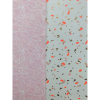 Inpakpapier | Roze Neon Goud | 30 cm | 1 M
