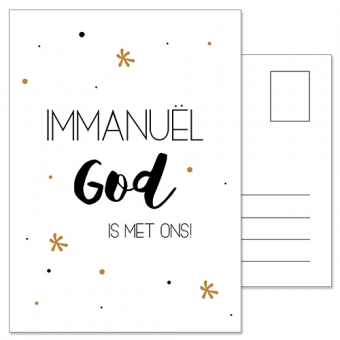 Ansichtkaart | Immanuël God is met ons