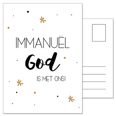 Ansichtkaart | Immanuël God is met ons