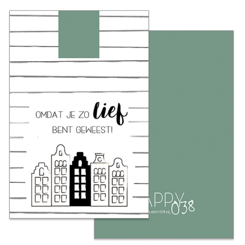 Kadokaartje: Omdat je zo lief bent geweest