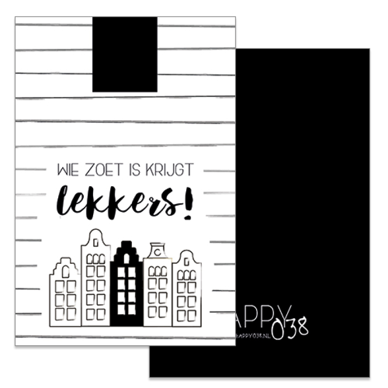 Kadokaartje: Wie zoet is krijgt lekkers