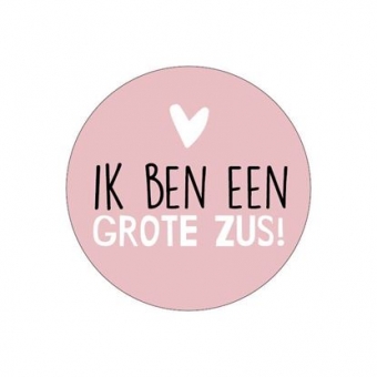 Sluitsticker | Ik ben een grote zus | 10 stuks