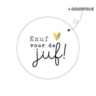 Sluitsticker | Knuf voor de juf | 5 stuks