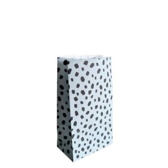 Blokbodemzak S | 101 Dots blauw | 9 x 5 x 16 cm