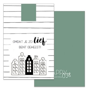 Kadokaartje: Omdat je zo lief bent geweest