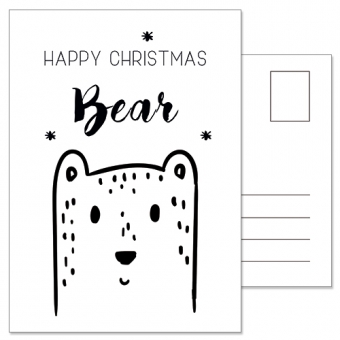 Happy christmas Bear | 5 stuks