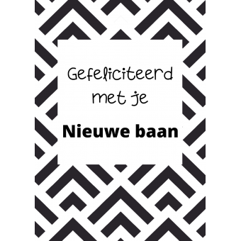 Ansichtkaart | Nieuwe baan