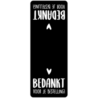 Labelsticker | Bedankt voor je bestelling! | 10 stuks